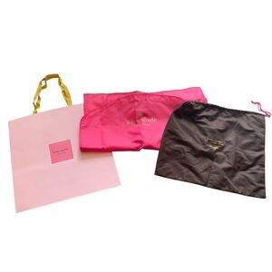 3 KATE SPADE Dust Bag Garment Cover Paper Logo Bag PINK LOT